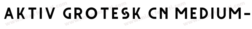 Aktiv Grotesk CN Medium字体转换